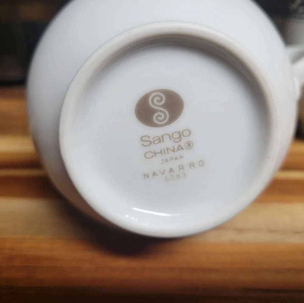 Sango china Japan Navarro 6283‎ creamer and cup